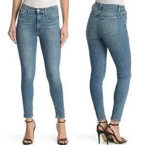 Joe's Jeans High Rise Skinny Ankle Jean‎ Stretch Denim Zipper Fly Siyeh Blue 25